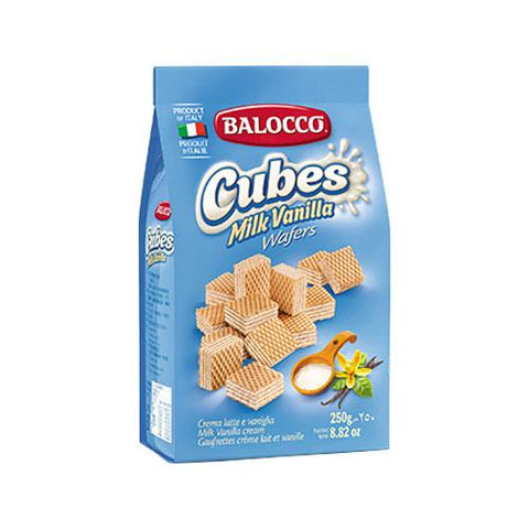 Balocco Wafers Cubes Milk Vanilla gr.250